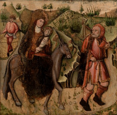 The Flight into Egypt by German School